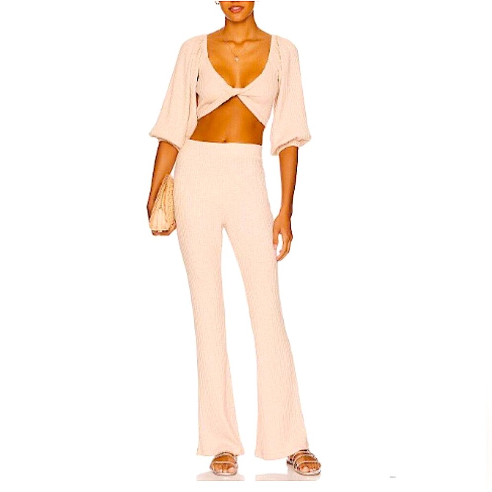 LSPACE Set Revolve Jemma Cropped Top Size Small & Jasper Wide Leg Pant S…